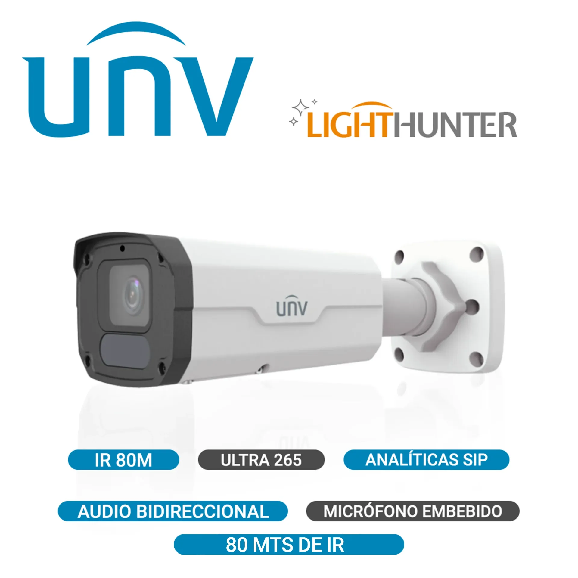 [IPC2225SB-ADF28KM-I1] CAMARA IP BULLET LIGHTHUNTER UNV  / 5MP
